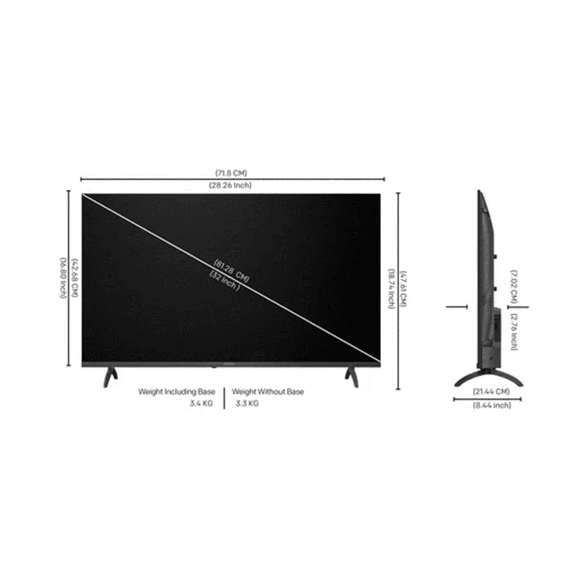 شاشة سكاي وورث 32" / سمارت /  2يو اس بي / 2اتش دي ام اي - (32E5000G) - Image 2