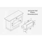 فرن كهرباء بلت ان ميديا/90سم/10 وظائف - (95M90M1S) - Image 2