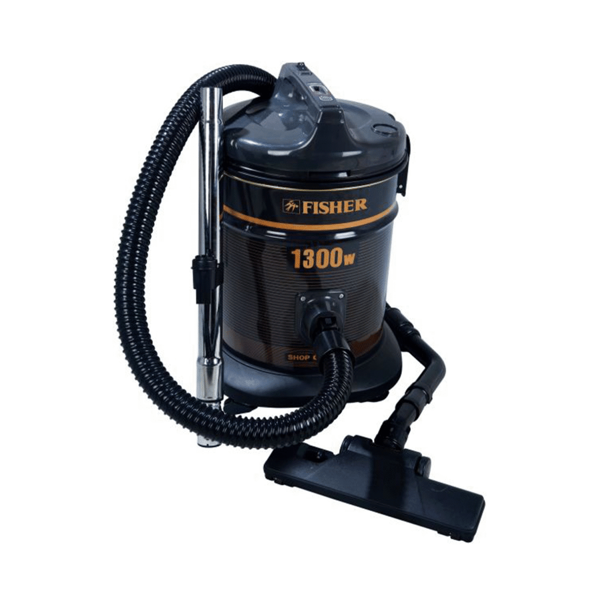 مكنسة فيشر/ برميل / 12لتر / 1300وات / اسود - (BSC-1300F) - Image 1