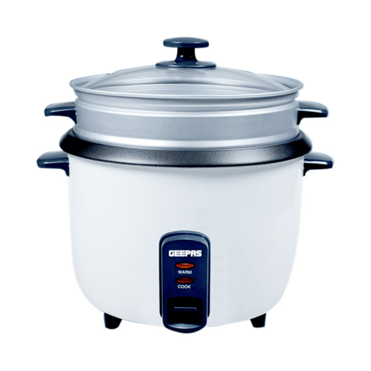جيباس طاهي أرز كهربائية / 0.6 لتر/350 واط / ابيض - (GRC35011) - Image 1