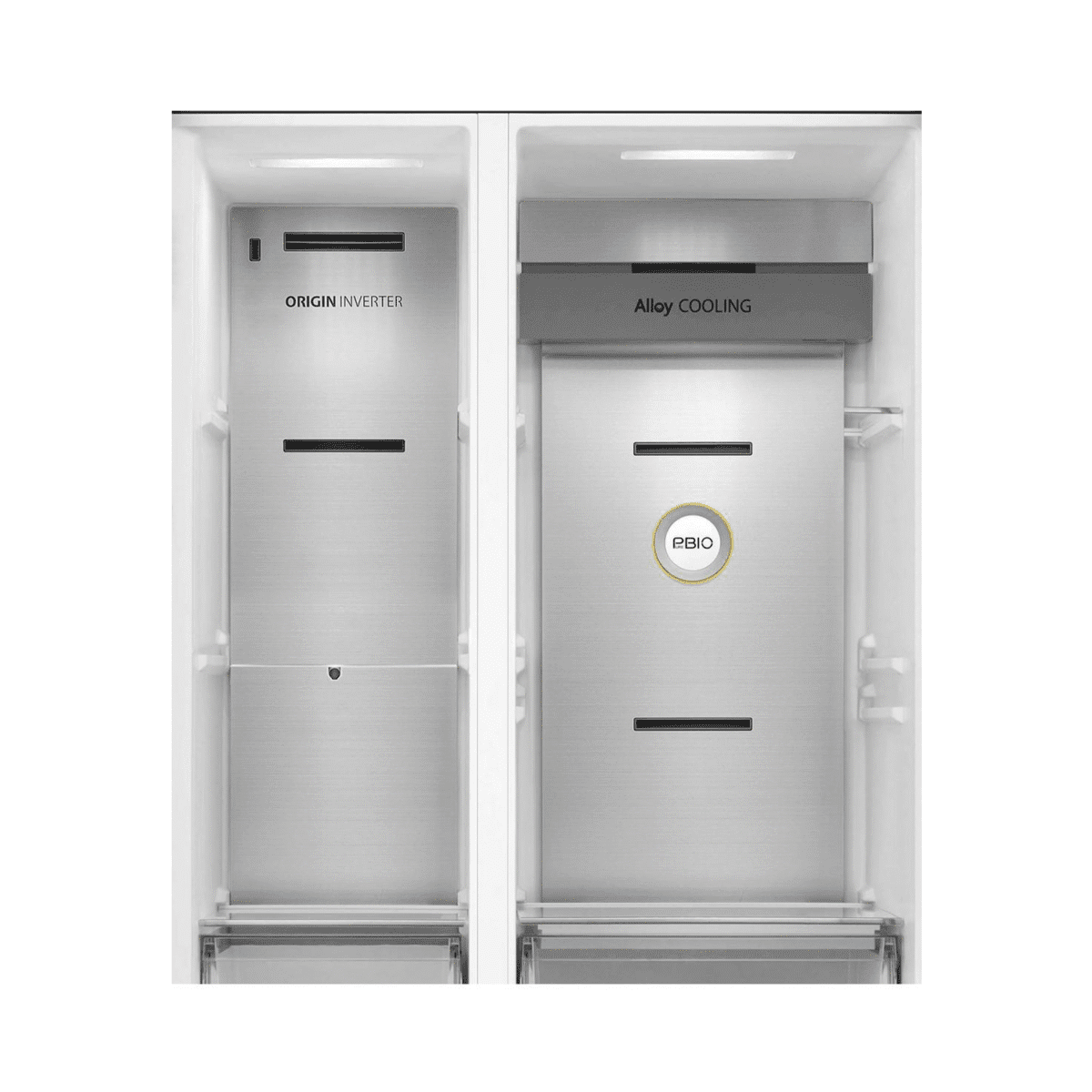ثلاجة توشيبا دولابي - 2باب / 19.40 قدم مكعب / انفرتر / اسود زجاجي - (GR-RS780WI-PGU(22)) - Image 4