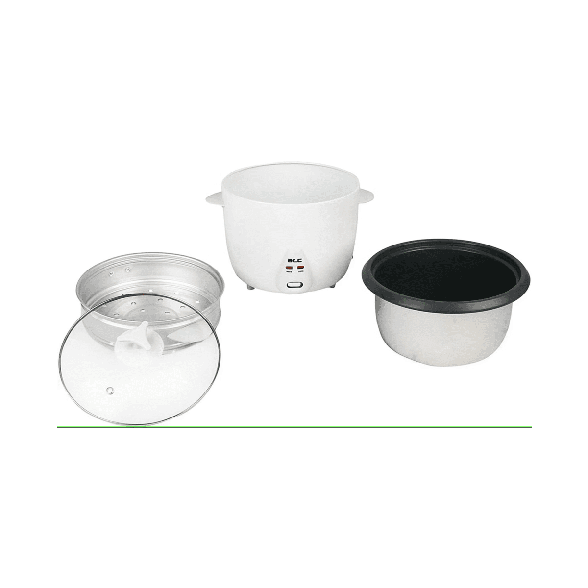 اي تي سي وعاء طبخ الارز بلاستيك / 2.8 لتر/1000 واط / ابيض و رمادي- (H-RC2800N) - Image 3