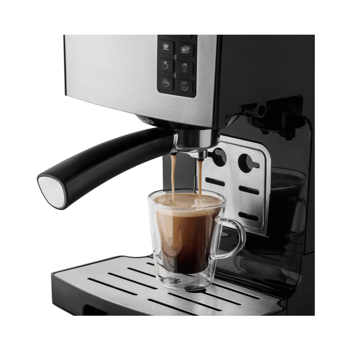 ماكينة اسبريسو نصف اوتوماتيكية سينكور/ ستيل/ 1.4 لتر/ 1450 واط / أسود - (SES 4050SS) - Image 3
